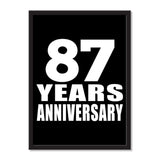 87 Years Anniversary - Portrait Frame Photo Tile