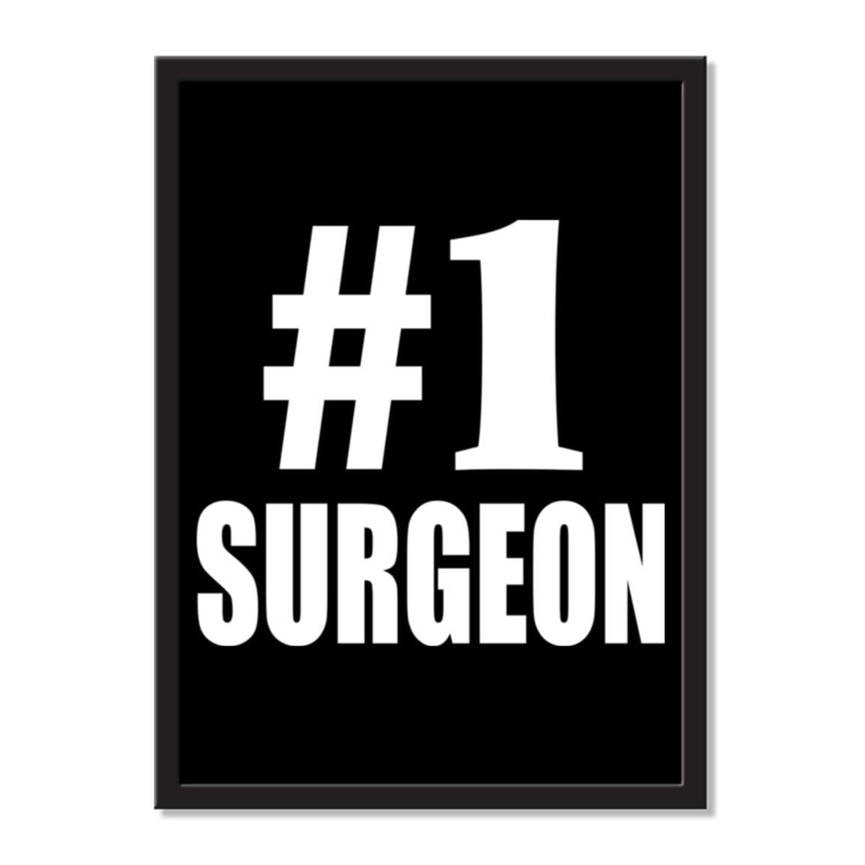 Number One #1 Surgeon - Portrait Frame Photo Tile