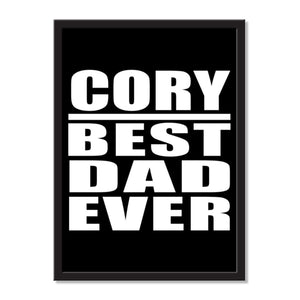 Cory Best Dad Ever - Portrait Frame Photo Tile