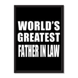 World's Greatest Father In Law - Portrait Frame Photo Tile