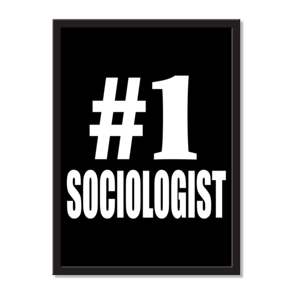 Number One #1 Sociologist - Portrait Frame Photo Tile