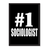 Number One #1 Sociologist - Portrait Frame Photo Tile