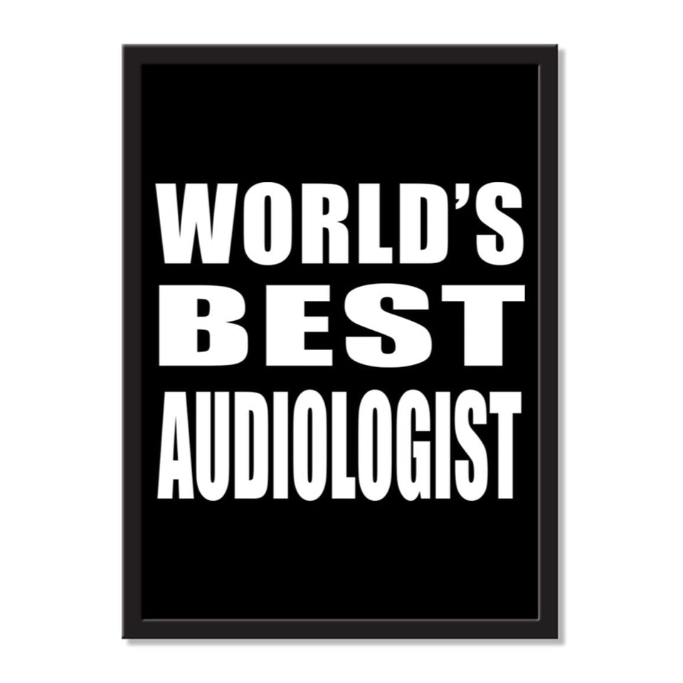 World's Best Audiologist - Portrait Frame Photo Tile
