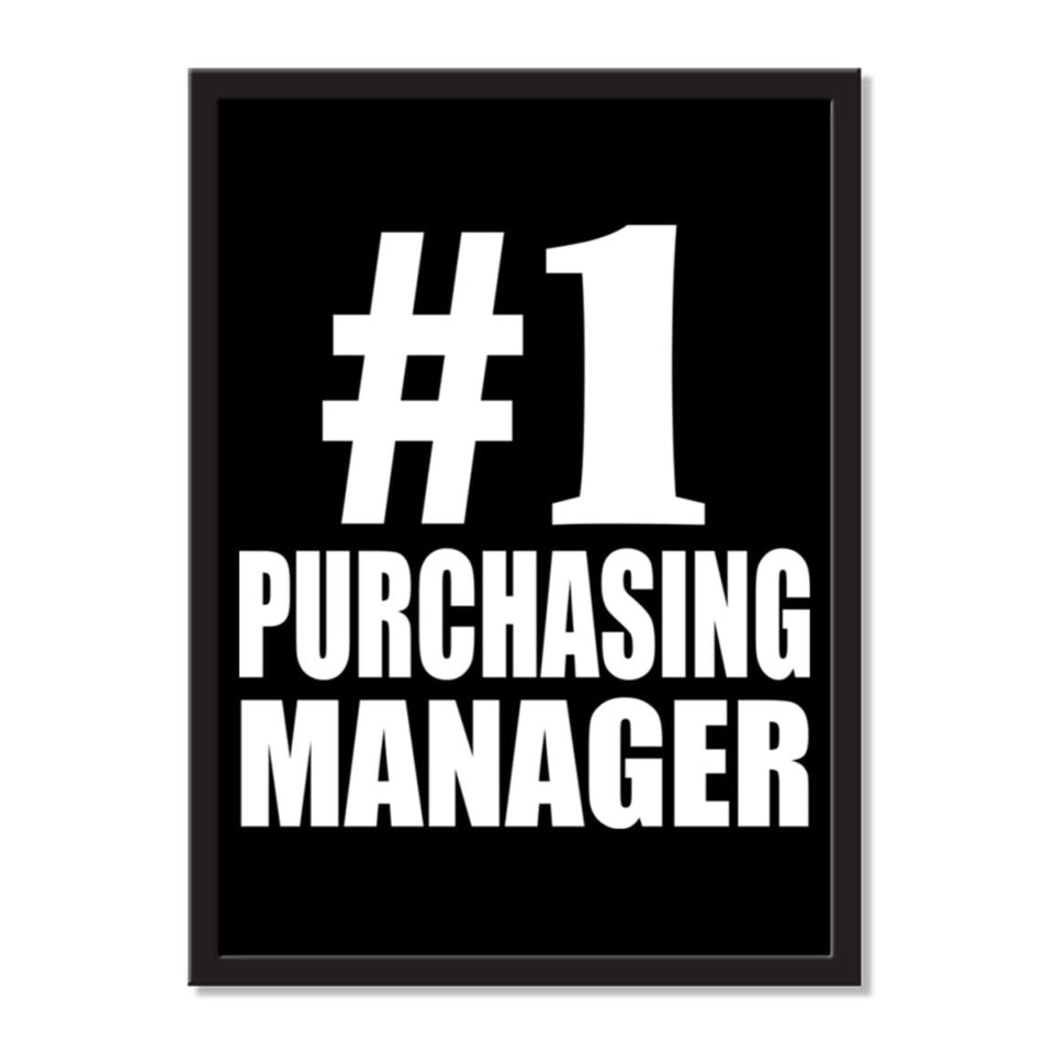 Number One #1 Purchasing Manager - Portrait Frame Photo Tile
