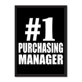 Number One #1 Purchasing Manager - Portrait Frame Photo Tile