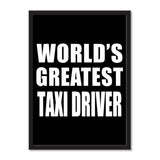 World's Greatest Taxi Driver - Portrait Frame Photo Tile