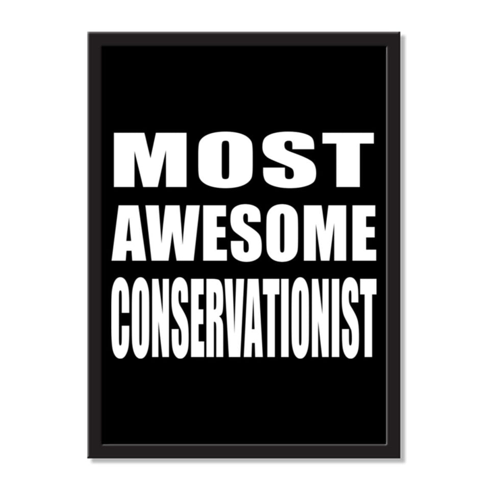 Most Awesome Conservationist - Portrait Frame Photo Tile