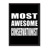 Most Awesome Conservationist - Portrait Frame Photo Tile
