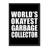 World's Okayest Garbage Collector - Portrait Frame Photo Tile