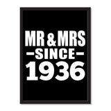 Mr & Mrs Since 1936 - Portrait Frame Photo Tile