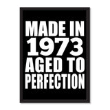 Made In 1973 Aged to Perfection - Portrait Frame Photo Tile