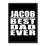 Jacob Best Dad Ever - Portrait Frame Photo Tile