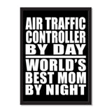 Air Traffic Controller By Day World's Best Mom By Night - Portrait Frame Photo Tile