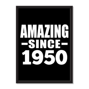 Amazing Since 1950 - Portrait Frame Photo Tile