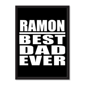 Ramon Best Dad Ever - Portrait Frame Photo Tile