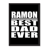 Ramon Best Dad Ever - Portrait Frame Photo Tile