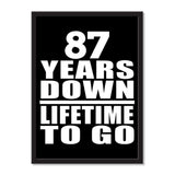 87 Years Down Lifetime To Go - Portrait Frame Photo Tile