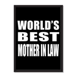 World's Best Mother In Law - Portrait Frame Photo Tile