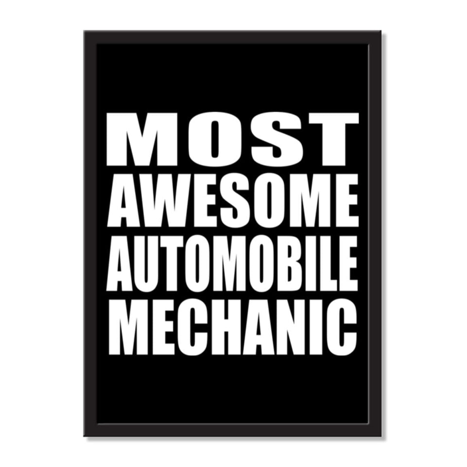 Most Awesome Automobile Mechanic - Portrait Frame Photo Tile