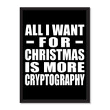 All I Want For Christmas Is More Cryptography - Portrait Frame Photo Tile