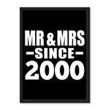 Mr & Mrs Since 2000 - Portrait Frame Photo Tile