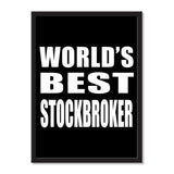 World's Best Stockbroker - Portrait Frame Photo Tile