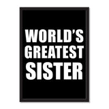 World's Greatest Sister - Portrait Frame Photo Tile