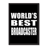 World's Best Broadcaster - Portrait Frame Photo Tile