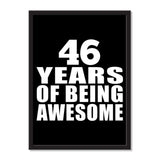 46 Years Of Being Awesome - Portrait Frame Photo Tile