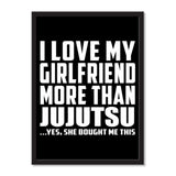 I Love My Girlfriend More Than Jujutsu ...She Bought Me This - Portrait Frame Photo Tile