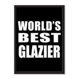World's Best Glazier - Portrait Frame Photo Tile