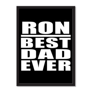 Ron Best Dad Ever - Portrait Frame Photo Tile