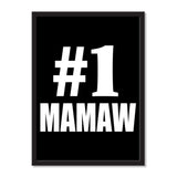 Number One #1 Mamaw - Portrait Frame Photo Tile