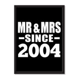 Mr & Mrs Since 2004 - Portrait Frame Photo Tile