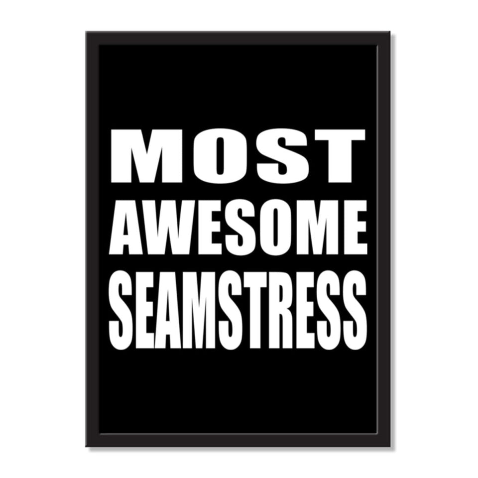 Most Awesome Seamstress - Portrait Frame Photo Tile