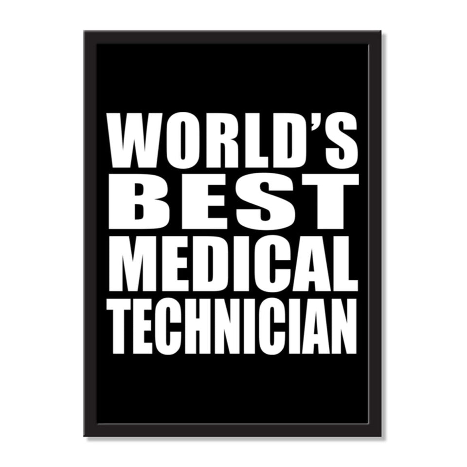 World's Best Medical Technician - Portrait Frame Photo Tile