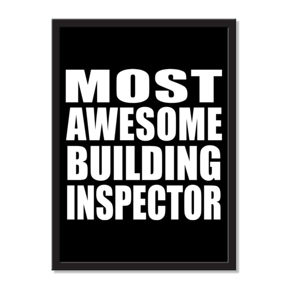 Most Awesome Building Inspector - Portrait Frame Photo Tile