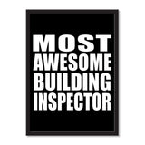 Most Awesome Building Inspector - Portrait Frame Photo Tile
