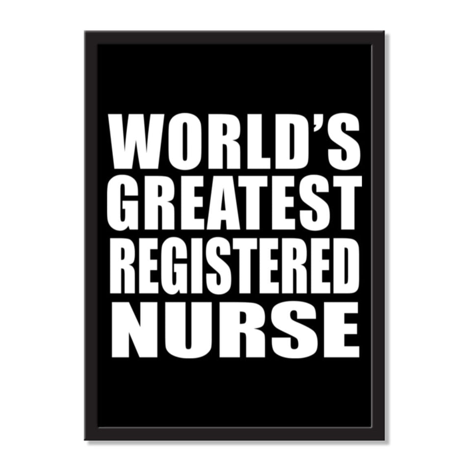 World's Greatest Registered Nurse - Portrait Frame Photo Tile