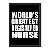 World's Greatest Registered Nurse - Portrait Frame Photo Tile