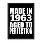 Made In 1963 Aged to Perfection - Portrait Frame Photo Tile