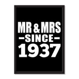 Mr & Mrs Since 1937 - Portrait Frame Photo Tile