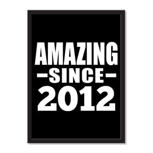 Amazing Since 2012 - Portrait Frame Photo Tile