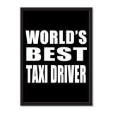 World's Best Taxi Driver - Portrait Frame Photo Tile