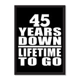 45 Years Down Lifetime To Go - Portrait Frame Photo Tile