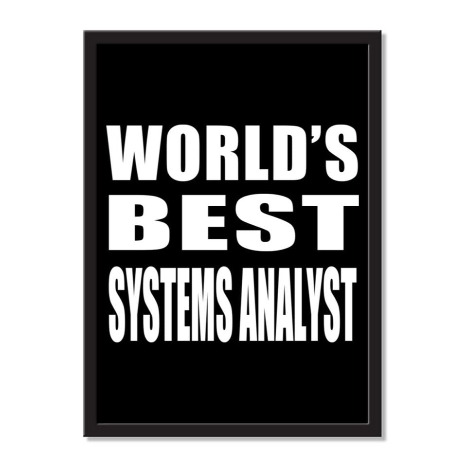 World's Best Systems Analyst - Portrait Frame Photo Tile