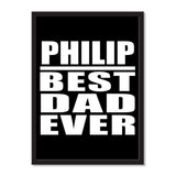 Philip Best Dad Ever - Portrait Frame Photo Tile