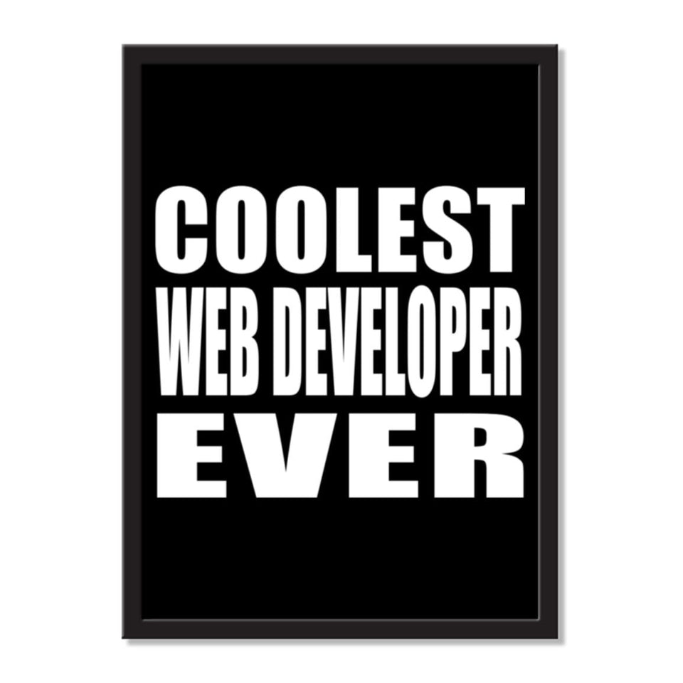 Coolest Web Developer Ever - Portrait Frame Photo Tile