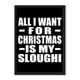 All I Want For Christmas Is My Sloughi - Portrait Frame Photo Tile