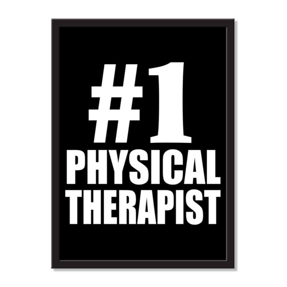 Number One #1 Physical Therapist - Portrait Frame Photo Tile